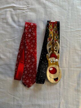 🎄Christmas In July🎄2 ‘Tie Tales’ Christmas Ties